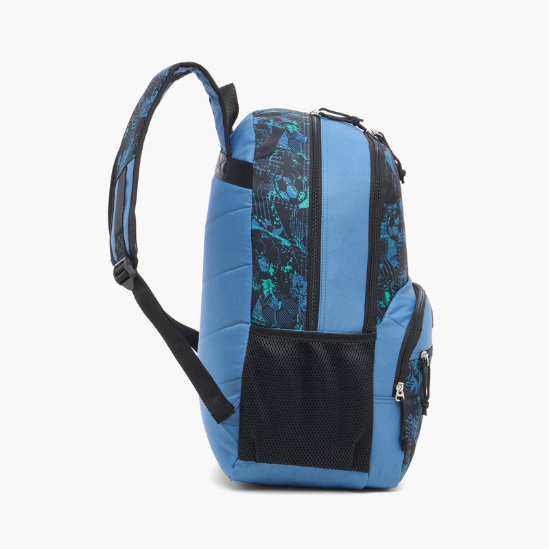 Roll road Backpack - Soccer - 18Inch - 2Cmprt - Printed (Polyester) Blue \ 33X46X17Cm - Image 3